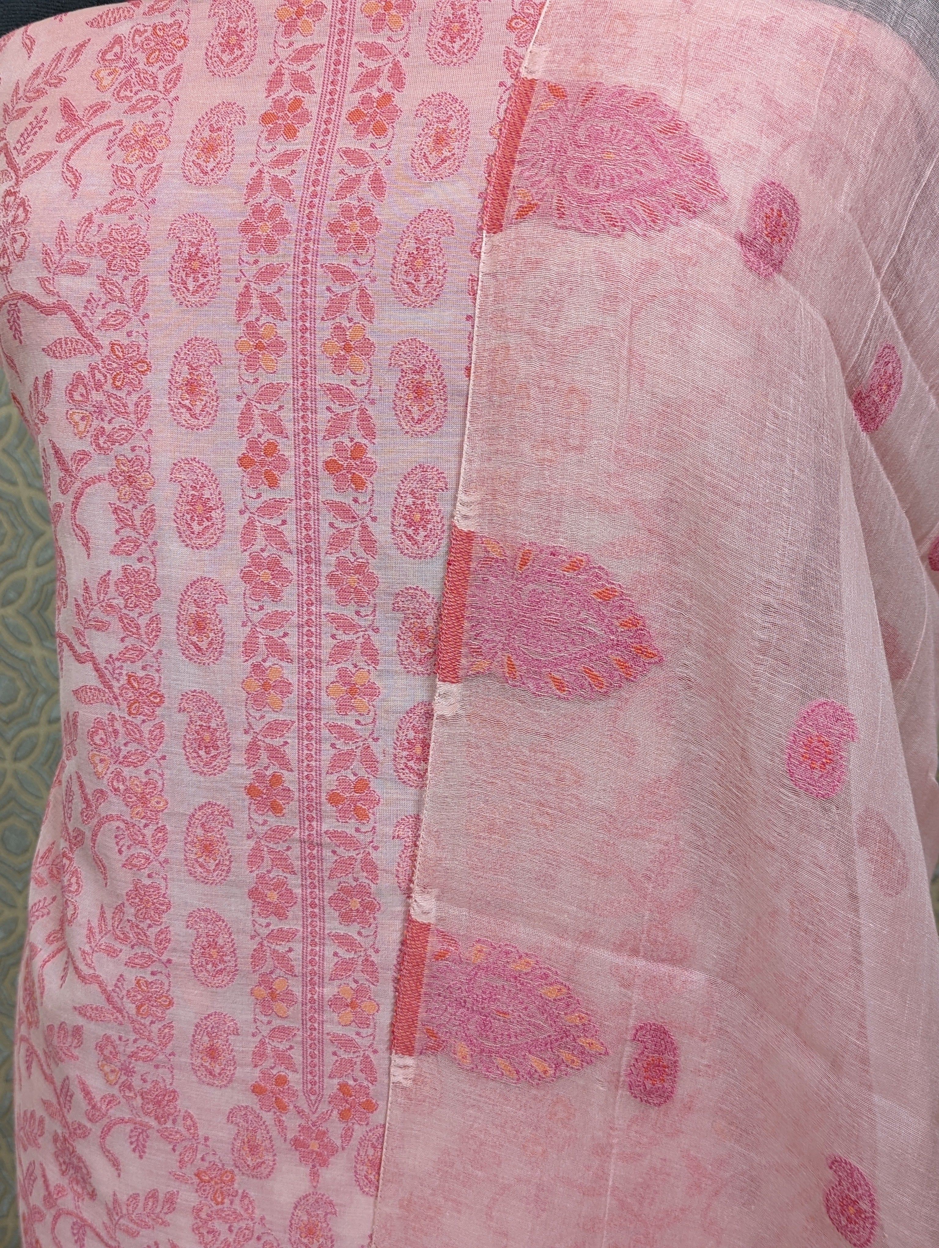 Load image into Gallery viewer, Pink Pure Kashmiri Pashmina Salwar - 2772
