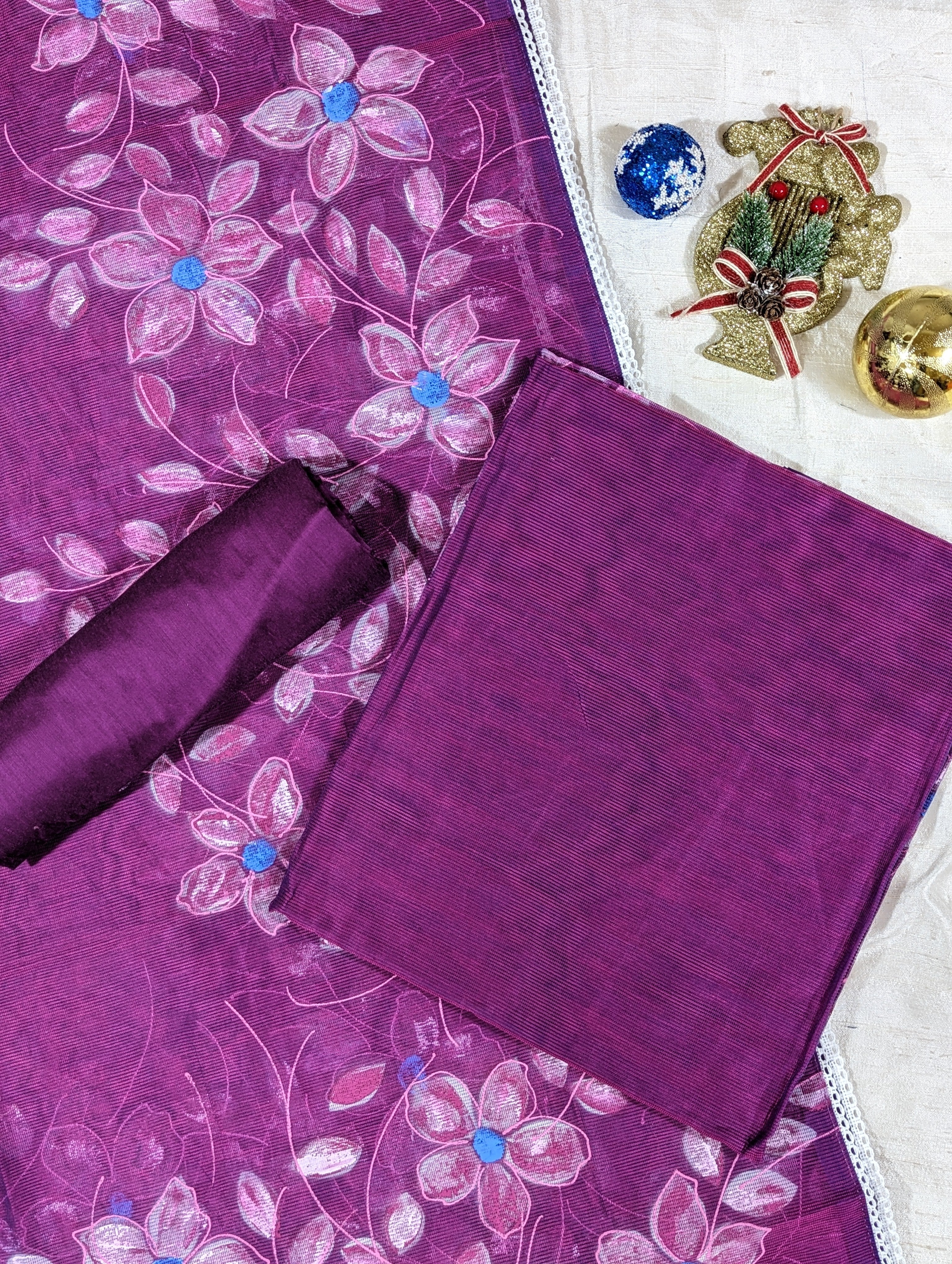 Load image into Gallery viewer, Vadamulla Pure Net Kota Unstitched Suit - 2862
