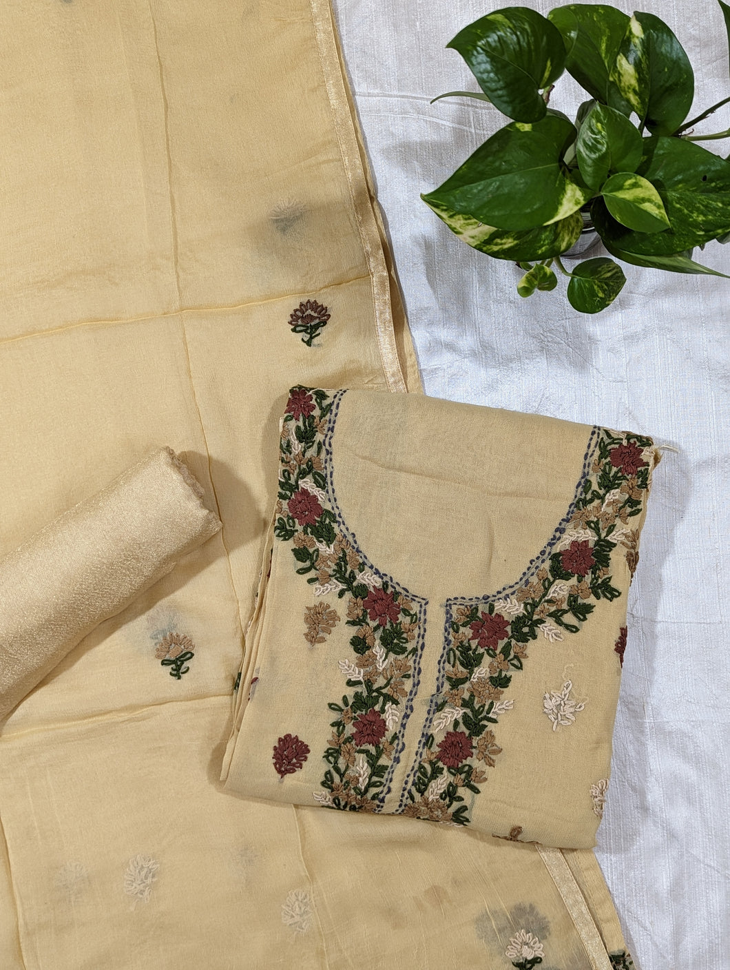 Sandal Pure Viscose Georgette Unstitched Suit-2962