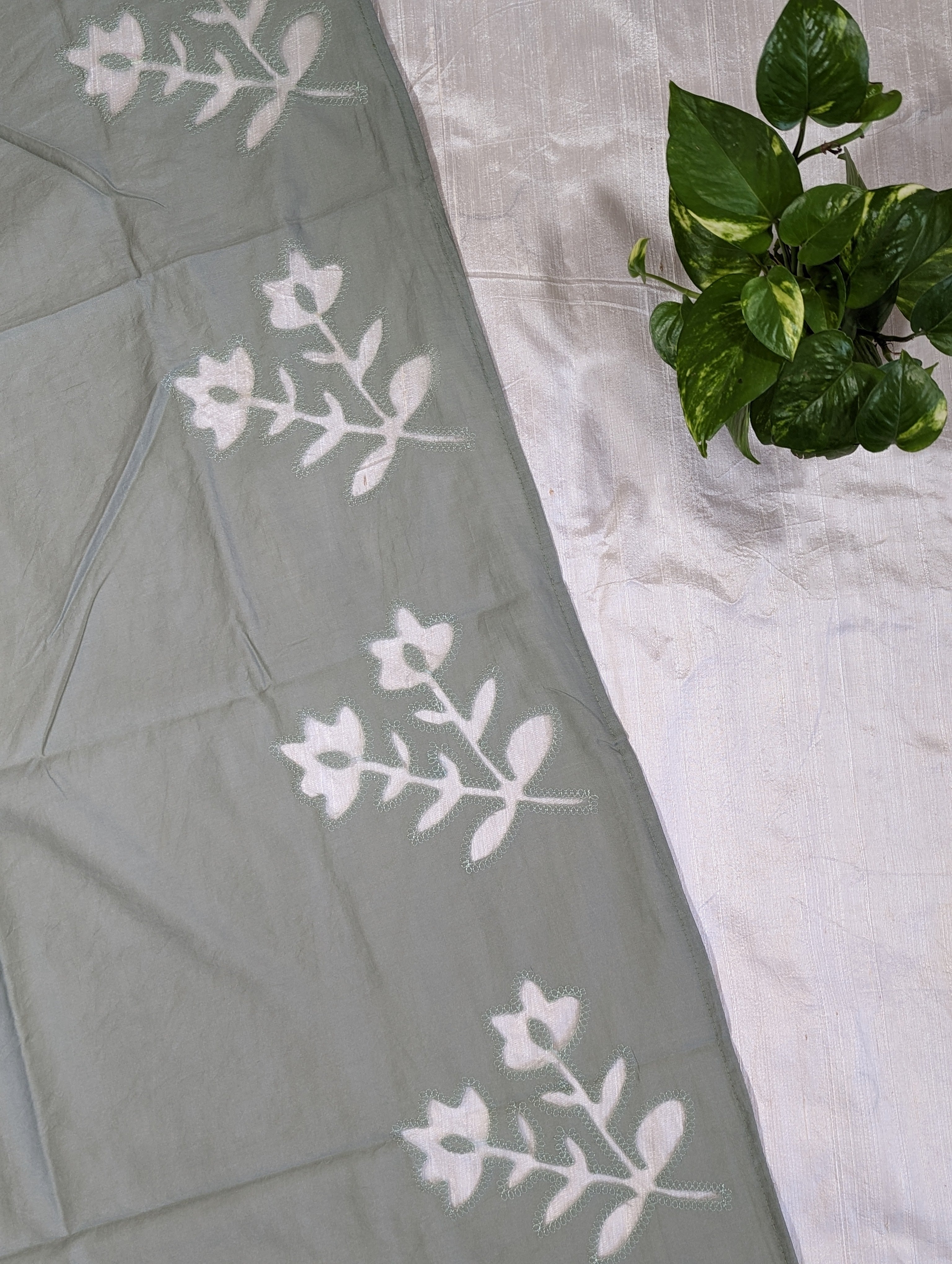 Load image into Gallery viewer, Silverish Grey Semi Silk Unstitched Suits - 2965
