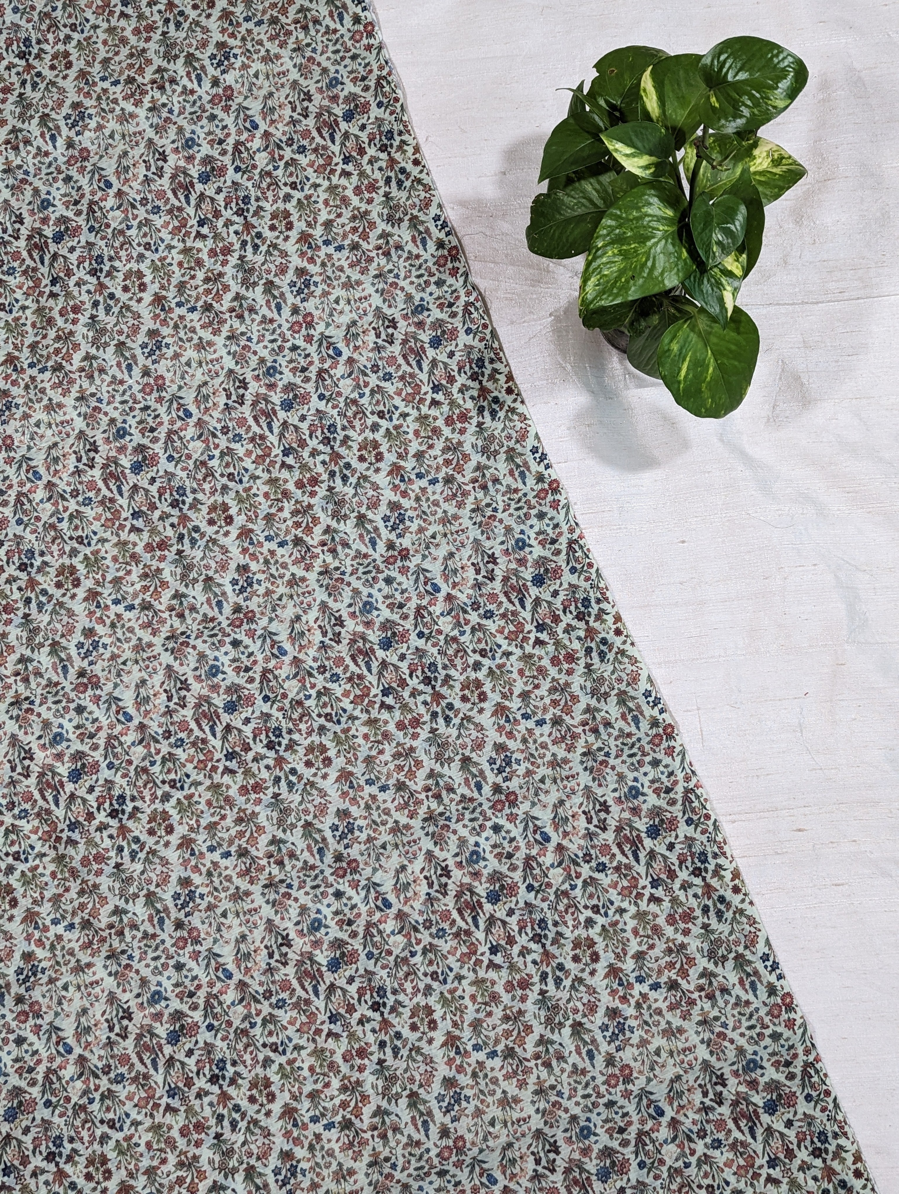 Load image into Gallery viewer, Olive Green Semi Silk Unstitched Suit-3317
