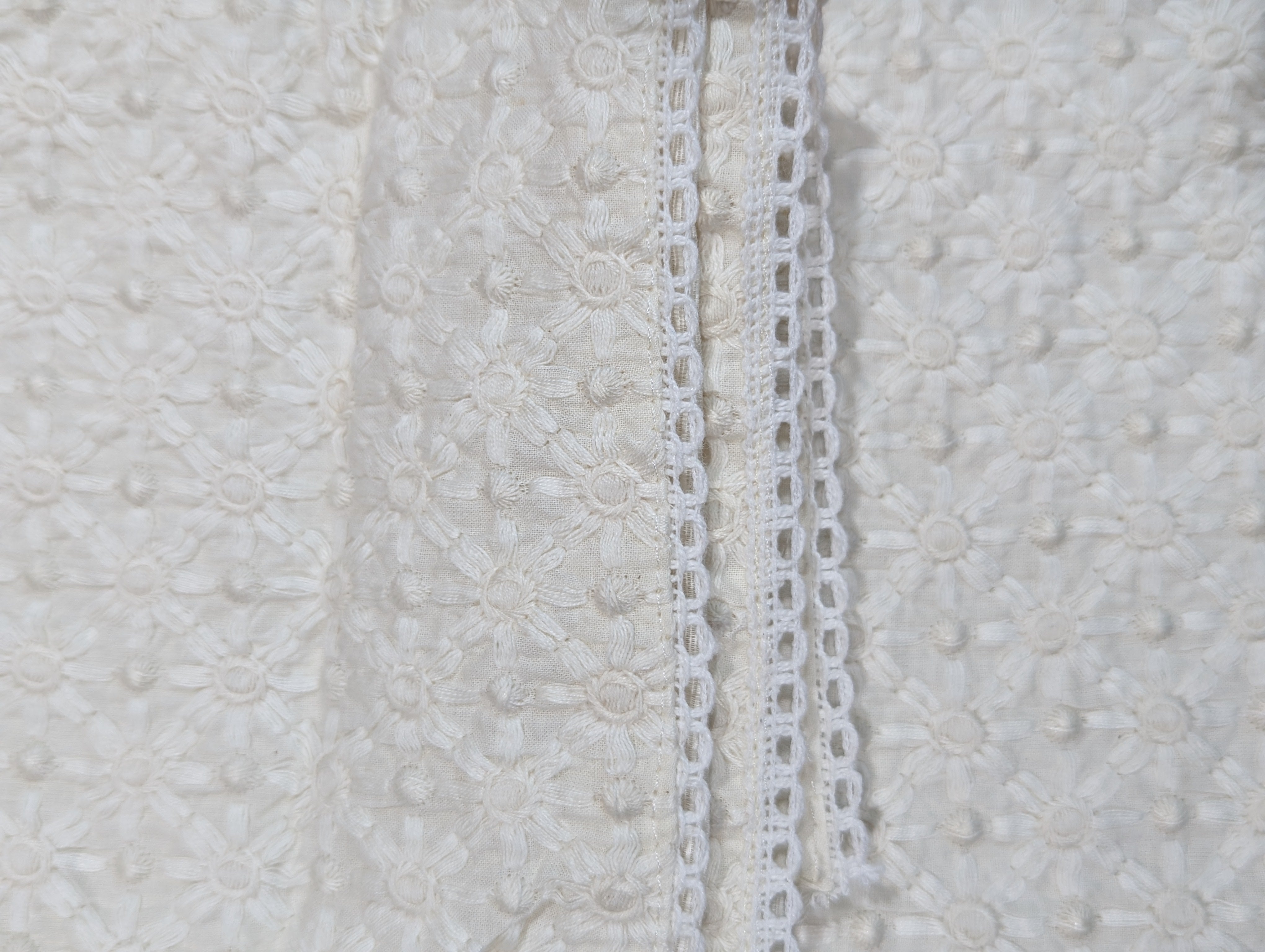Load image into Gallery viewer, Cream And Crimson Color Pure Cotton Unstitched Suit-1822
